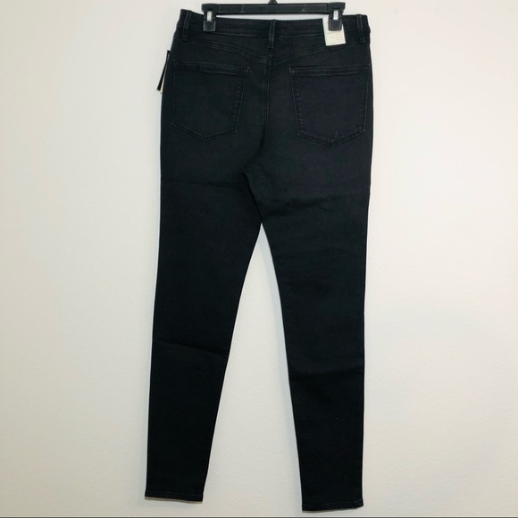 NWT American Rag Black Factory Whiskering Distressed Super Skinny Jeans size 13 - Picture 7 of 8